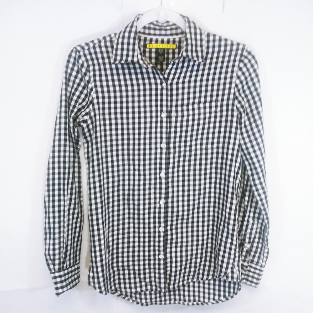 2 for $15 PRINCE & FOX Gingham Button Down Top